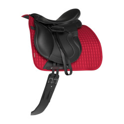 Tapis LeMieux Suede Dressage Square Chilli Rouge