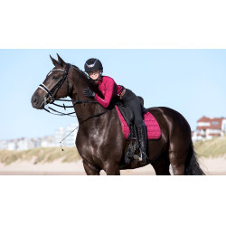 Tapis dressage LeMieux Carbon Mesh Square Mûre Bordeaux Tapis dressage LeMieux Carbon Mesh Square Mûre Bordeaux