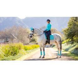 Tapis LeMieux Suede Dressage Square Azure Bleu Tapis LeMieux Suede Dressage Square Azure Bleu