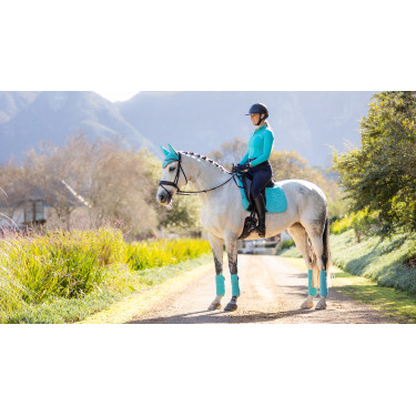 Tapis LeMieux Suede Dressage Square Azure Bleu Tapis LeMieux Suede Dressage Square Azure Bleu