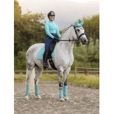 Tapis LeMieux Suede Dressage Square Azure Bleu Tapis LeMieux Suede Dressage Square Azure Bleu