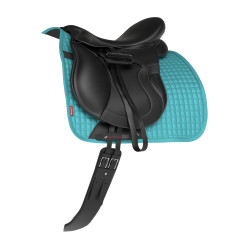 LeMieux Suede Dressuur Zadeldek Azur Blauw