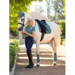 LeMieux Suede Dressuur Zadeldek Braaf Blauw LeMieux Suede Dressuur Zadeldek Braaf Blauw