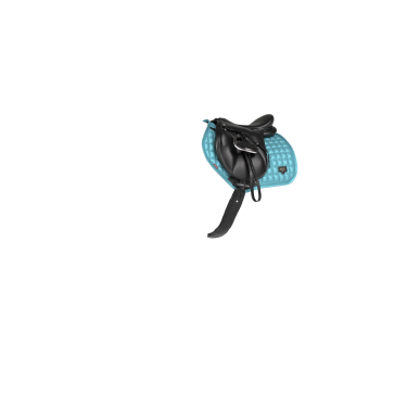 LeMieux Loire Classic Close Contact Square zadeldek Azur Blauw LeMieux Loire Classic Close Contact Square zadeldek Azur Blauw