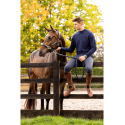 Ronde hals trui LeMieux heren Marineblauw