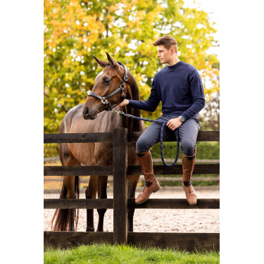 Ronde hals trui LeMieux heren Marineblauw