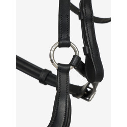 Bridon LeMieux Arika Duitse neusriem Zwart / zilver
