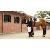 LeMieux Crystal Suede Close Contact Zadeldek Wit