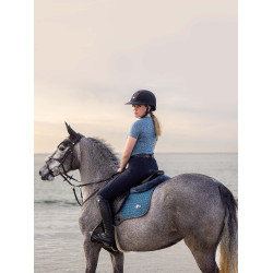 Tapis de selle LeMieux Earth GP Square Ocean Bleu