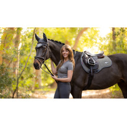 Zadeldek LeMieux Earth GP Square Mos Bruin