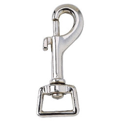 Mousqueton oeil 20 mm carré laiton