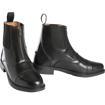 Boots Enfants Equi-Theme Zip Cuir Noir
