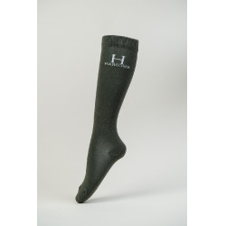 Chaussettes Badminton Harcour Kaki