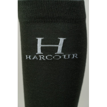 Chaussettes Badminton Harcour Kaki