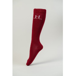 Chaussettes Badminton Harcour Rubis Rouge