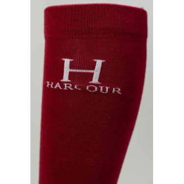 Chaussettes Badminton Harcour Rubis Rouge