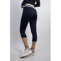 Legging Full grip Harcour Brookie Marine / camel Bleu Legging Full grip Harcour Brookie Marine / camel Bleu