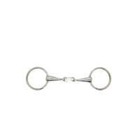 Muserola simple de doble articulación con enlace plano de 19 mm Harcour Roestvrij staal