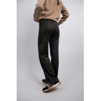 Pantalon Tailleur Harcour Poba Noir or Pantalon Tailleur Harcour Poba Noir or