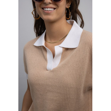 Polo Harcour Pomelo Sable Beige