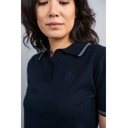 Polo Harcour Shark Marine Marineblauw