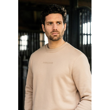 Sweater Harcour Shelton Zandkleurig Beige