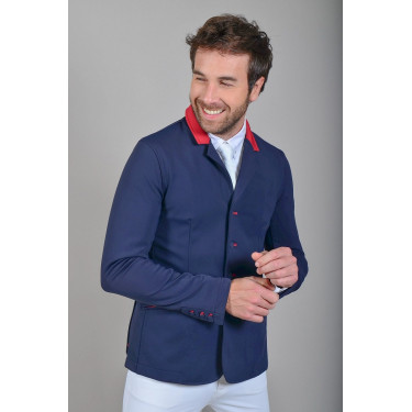 Veste de concours Harcour Pegase Marine / rouge Veste de concours Harcour Pegase Marine / rouge