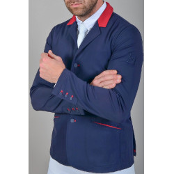 Veste de concours Harcour Pegase Marine / rouge Veste de concours Harcour Pegase Marine / rouge