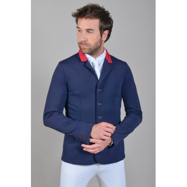 Veste de concours Harcour Pegase Marine / rouge Veste de concours Harcour Pegase Marine / rouge