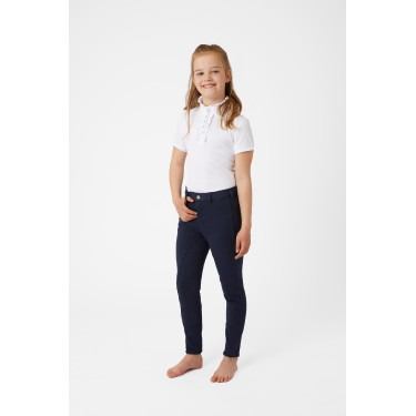 Kinderbroek Horze Active met siliconen zitvlak Donkerblauw