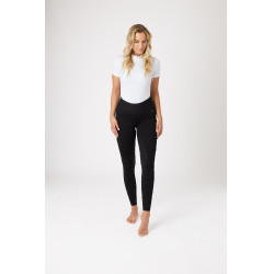 Pantalon-collant d'équitation fond peau silicone Horze Juliet Noir Pantalon-collant d'équitation fond peau silicone Horze Juliet Noir