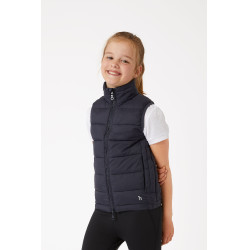 Gilet matelassé léger Horze Amber enfant Bleu marine