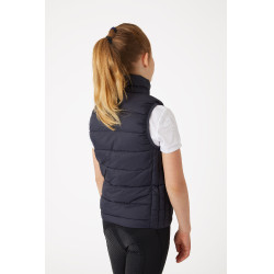 Gilet matelassé léger Horze Amber enfant Bleu marine
