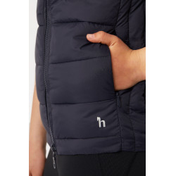 Gilet matelassé léger Horze Amber enfant Bleu marine