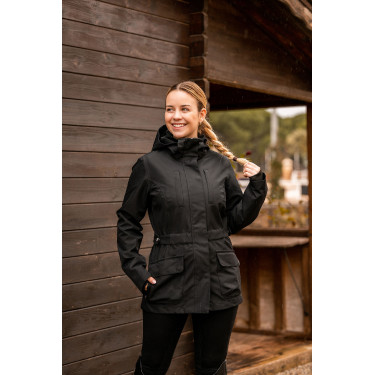 Veste technique protectrice Horze Jadine femme Noir