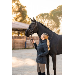 Veste technique protectrice Horze Jadine femme Marine foncé Bleu