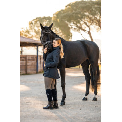 Veste technique protectrice Horze Jadine femme Marine foncé Bleu