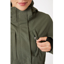 Veste technique protectrice Horze Jadine femme Vert kaki beetle Veste technique protectrice Horze Jadine femme Vert kaki beetle