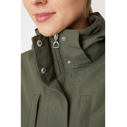 Veste technique protectrice Horze Jadine femme Vert kaki beetle Veste technique protectrice Horze Jadine femme Vert kaki beetle