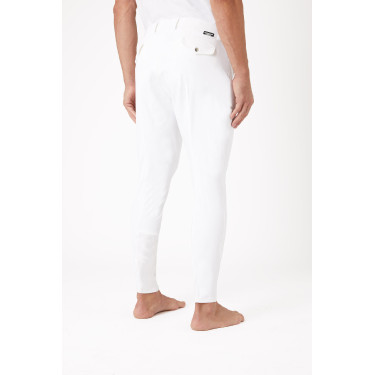 Pantalon fond intégral silicone Horze Grand Prix homme Blanc Pantalon fond intégral silicone Horze Grand Prix homme Blanc