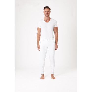 Pantalon fond intégral silicone Horze Grand Prix homme Blanc Pantalon fond intégral silicone Horze Grand Prix homme Blanc
