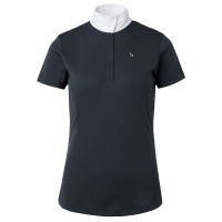 Damespolo met korte mouwen Blaire Horze Crescendo Donkerblauw Damespolo met korte mouwen Blaire Horze Crescendo Donkerblauw