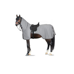 Couverture anti-insectes pour monter à cheval Eira avec encolure amovible Horze Gris
