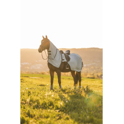 Couverture anti-insectes pour monter à cheval Eira avec encolure amovible Horze Gris
