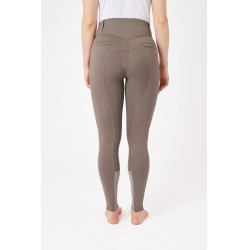 Pantalon d'équitation fond intégral grip toutes saisons Horze Mira Marron morille