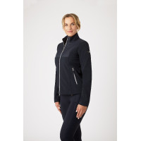 Hybride softshell-jas Horze Maeve dames Donker marineblauw