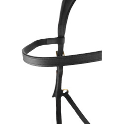 Bridon combiné Orlando Horze bitless en cuir Noir Bridon combiné Orlando Horze bitless en cuir Noir