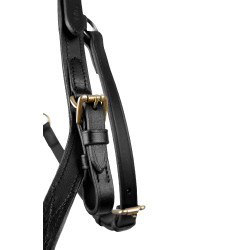 Bridon combiné Orlando Horze bitless en cuir Noir Bridon combiné Orlando Horze bitless en cuir Noir