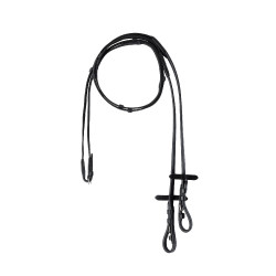 Rênes bredies Horze Slender Noir