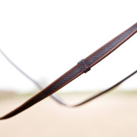 Rênes bredies Horze Slender Marron